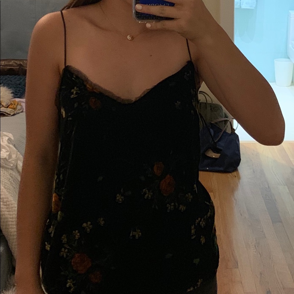 Zara velvet camisole top